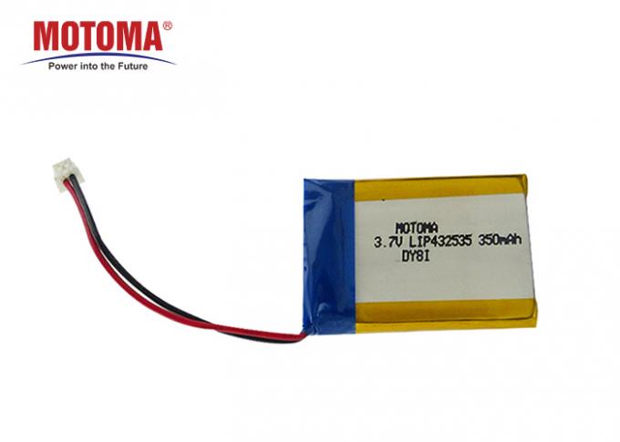 батареи 350mah Motoma, батарея 3,7 v полимера Li для шлемофона 0