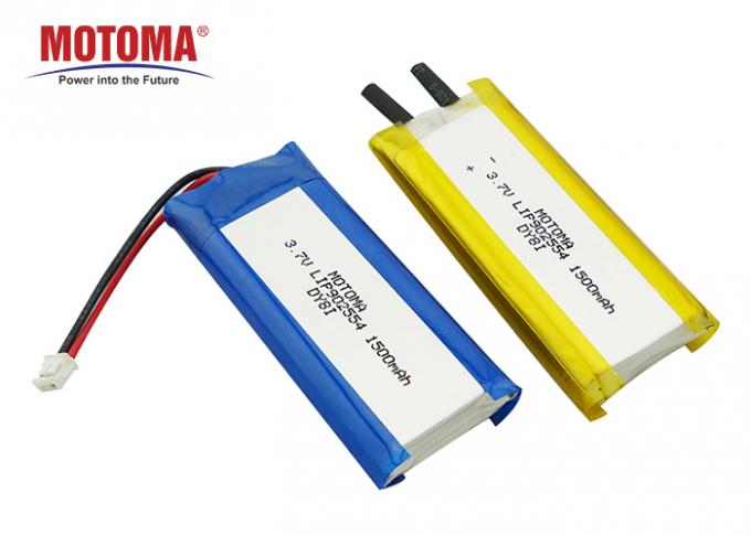 батарея лития 500 циклов медицинская, батарея 3,7 v 1500mah Lipo 0