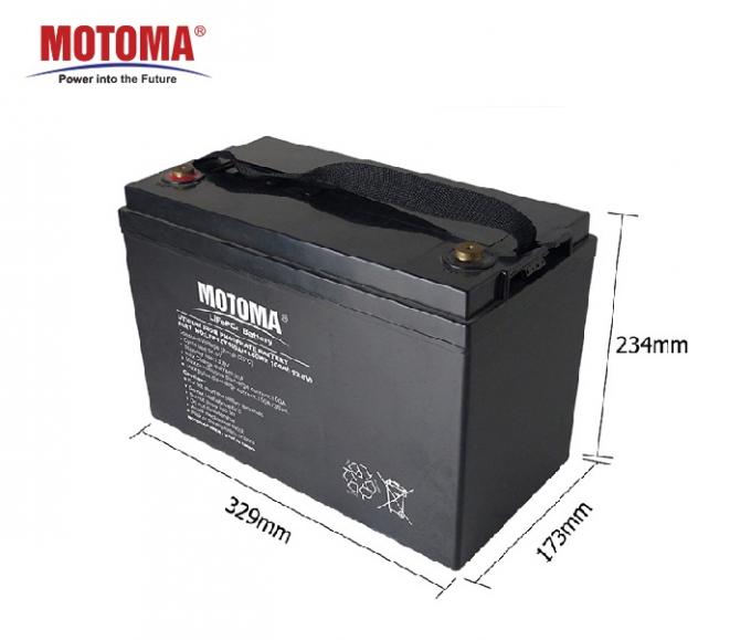 Батарея MOTOMA 12V 100Ah LiFePO4 для солнечного уличного света 0